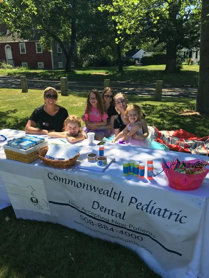 Commonwealth Pediatric Dental team at a local town event